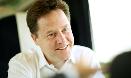 Liberal Democrat leader Nick Clegg