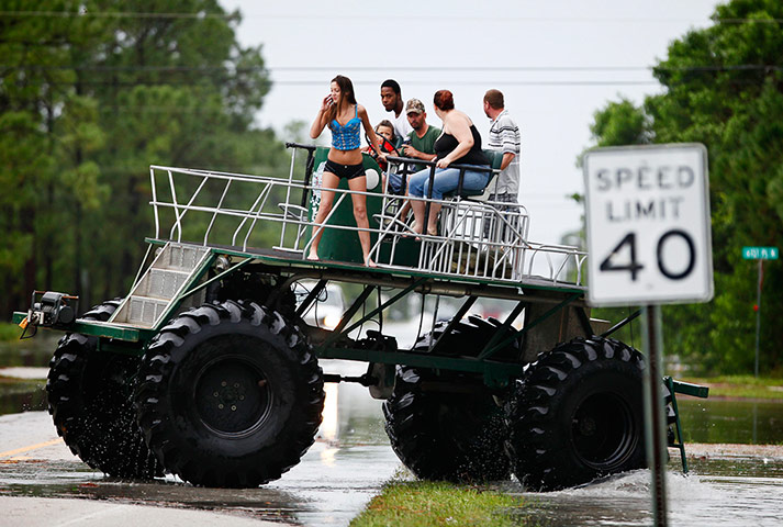 Hurricane Isaac: Swamp buggy