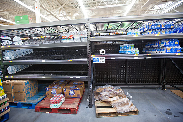 Hurricane Isaac: Empty shelves in Biloxi