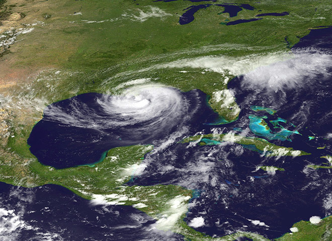 Hurricane Isaac: Satellite image