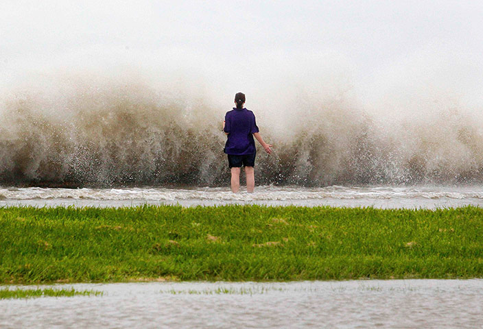 Hurricane Isaac: At Lake Pontchartrain