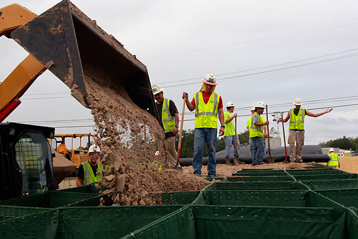 Hurricane Isaac: Building reinforcements