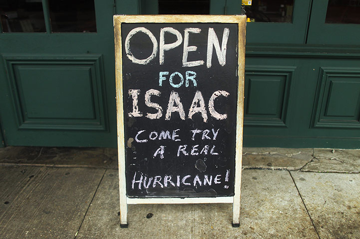 Hurricane Isaac: French Quarter Bar