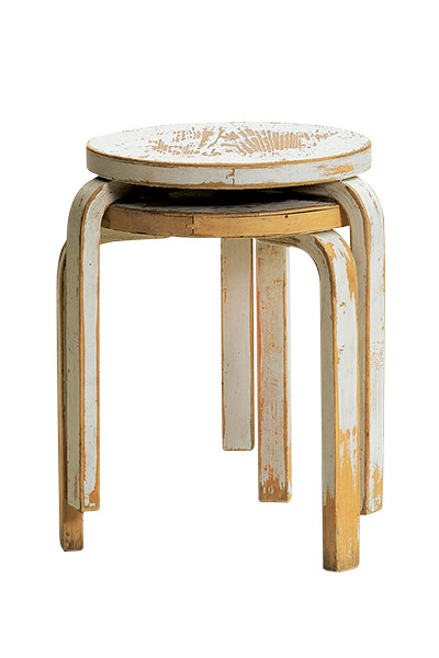 Homes: London Design: Artek’s Second Cycle vintage stacking stools