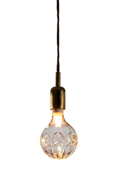 Homes: London Design: Lee Broom’s crystal bulb light