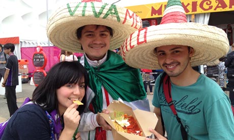 food at the Olympic park