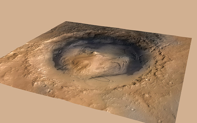 Mars Curiosity rover: Altered Landing Target in Gale Crater