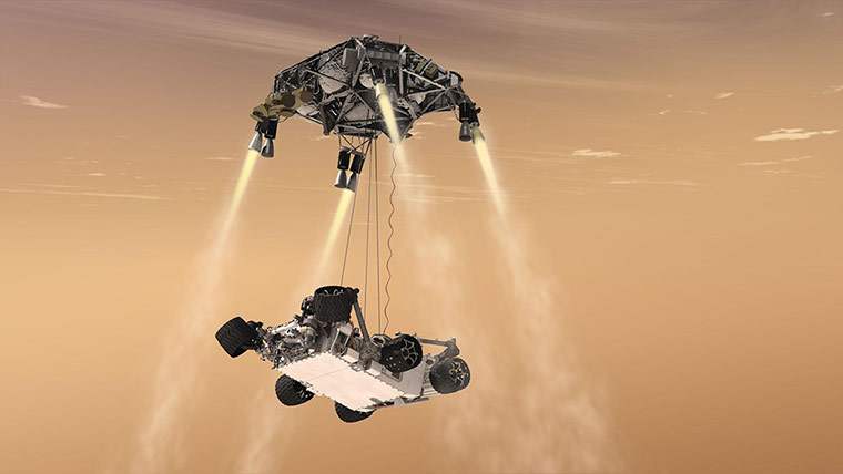 Mars Curiosity rover: the spacecraft's descent stage