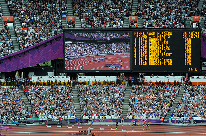 Tom Jenkins: First day of athletics at London 2012 Olympics