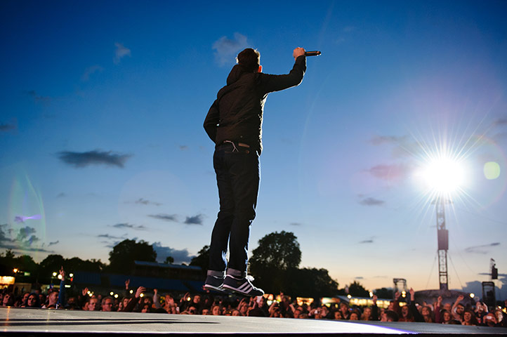 Week in music: Roy Stride of Scouting For Girls performs in Hyde Park