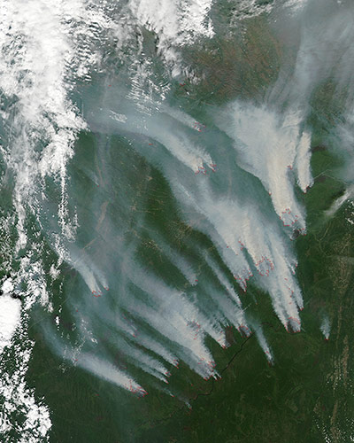 Satellite Eye on Earth: Wildfires in Siberia