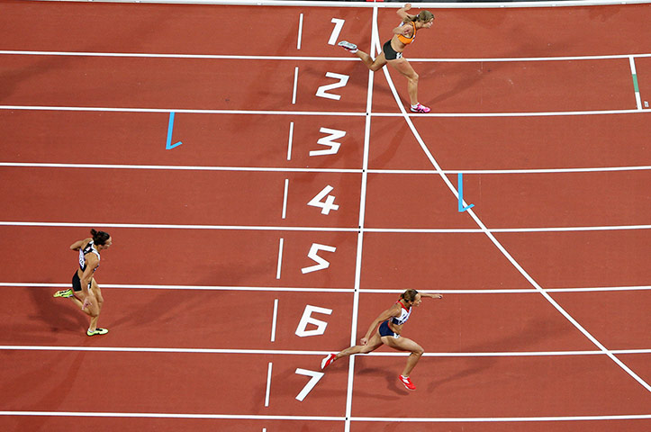 Ennis redux: 200m heat finish