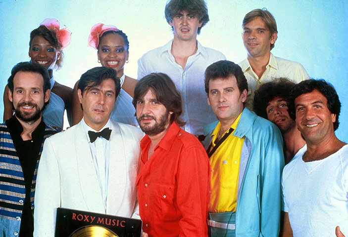 Roxy Music: Phil Manzanera, Bryan Ferry and Andy MacKay of Roxy Music in 1982