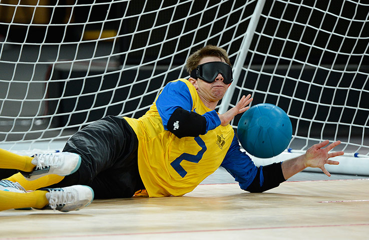 goalball: Paralympics goalball