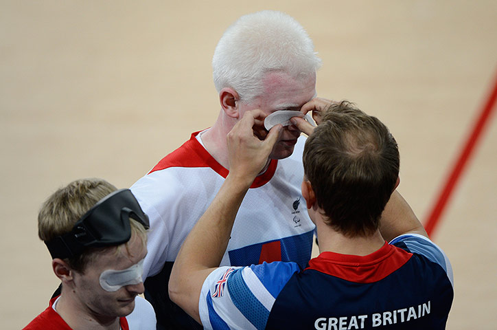 goalball: Paralympics goalball