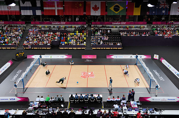 goalball: Paralympics goalball