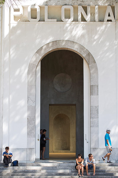 Venice architecture: The exterior of the Polish pavilion