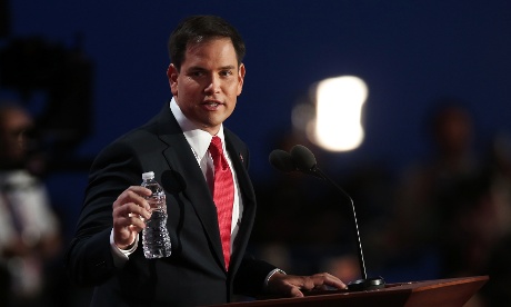 Marco Rubio with Clint Eastwood's water