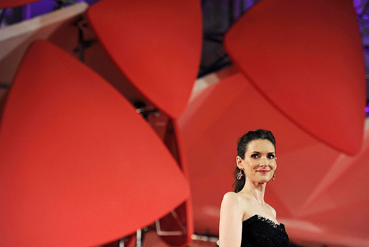 Venice Film Festival: Winona Ryder poses at the premiere for The Iceman