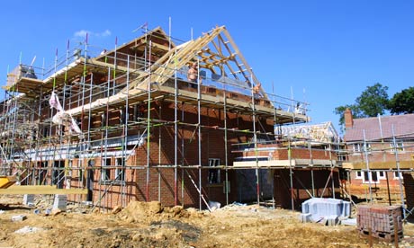 Construction on a building site in Hatfield