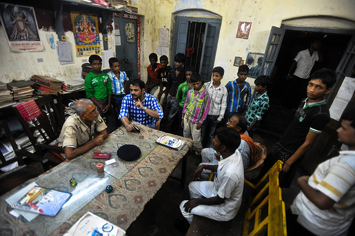 Child Slaves: Young boys rescued from child traffickers at Katihar station