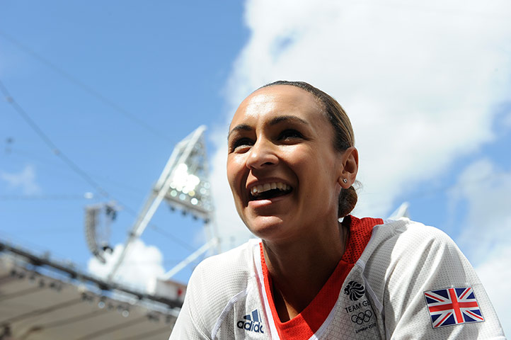 tom jenkins: Jessica Ennis talks to her coach before her last throw in the javelin