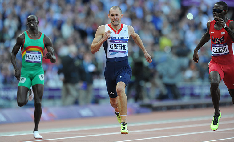 Tom Jenkins 2: Britain's Dai Greene runs in the 400m hurdles heats