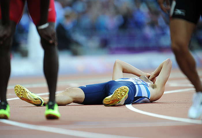 Tom Jenkins 2: Britain's Dai Greene runs in the 400m hurdles heats 