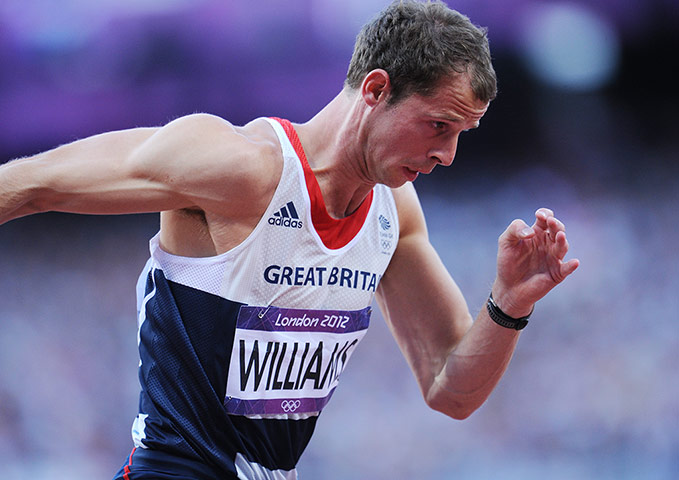 Tom Jenkins 2: Britain's Rhys Williams runs in the 400m hurdles heats