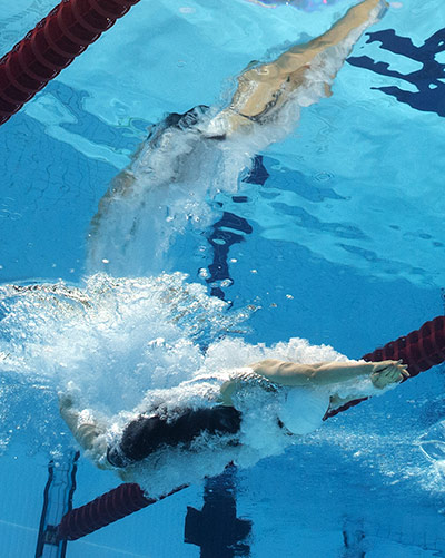Reflections of swimming: China's Li Xuanxu - Women's 400m freestyle heats