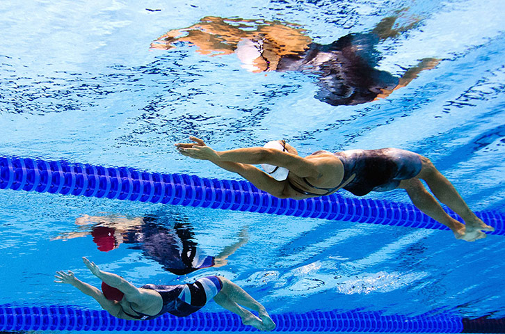 Reflections of swimming: France's Laure Manaudou 