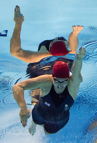Reflections of swimming: Great Britain's Rebecca Adlington - Women's 800m freestyle 
