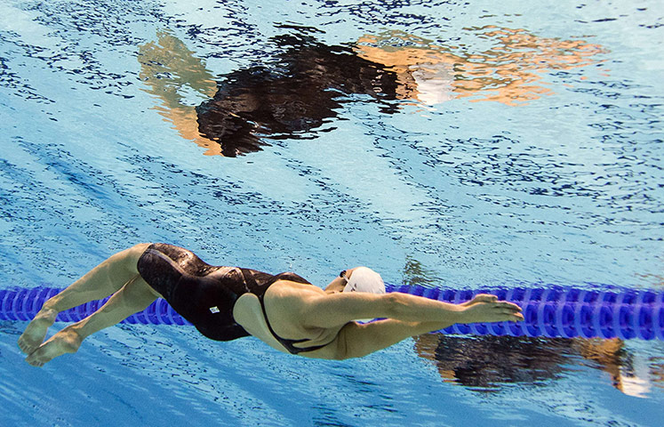 Reflections of swimming: France's Alexianne Castel - Women's 200m backstroke 