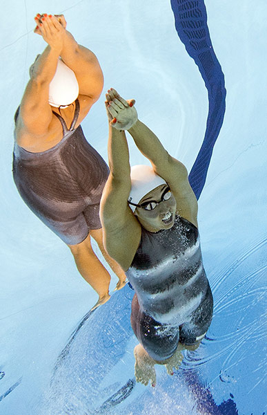 Reflections of swimming: Netherlands' Ranomi Kromowidjojo