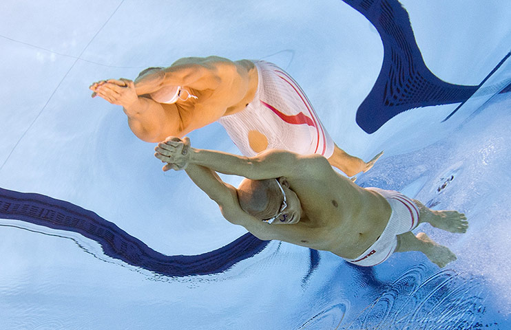 Reflections of swimming: Hungary's Laszlo Cseh - Men's 200m individual medley 