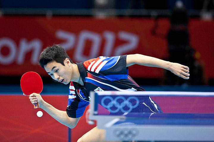 Table tennis: Saehyuk Joo of South Korea