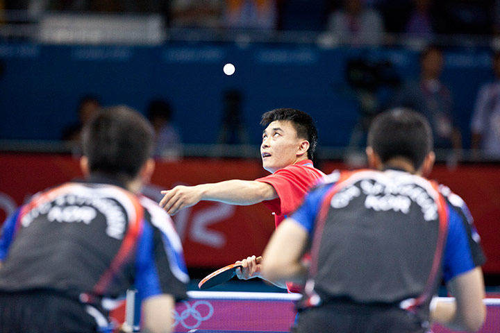 Table tennis: North Korea's SM Jang & SN Kim and South Korea's S Oh & S Ryu