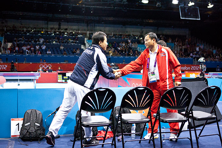 Table tennis: Saehyuk Joo of South Korea