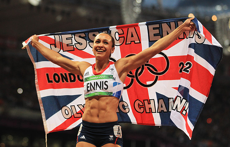 Team GB medals: Jessica Ennis wins the gold in the women's heptathlon