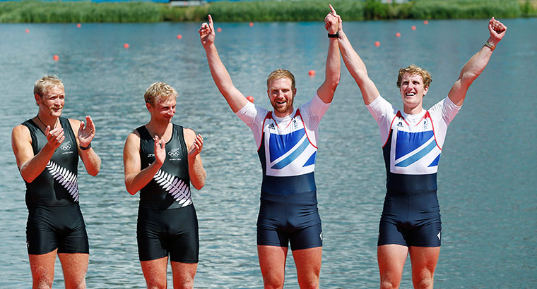 Team GB medals: George Nash and William Satch celebrate with their bronze medals