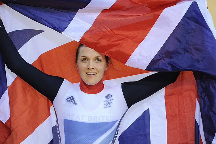 Team GB medals: Victoria Pendleton celebrates after winning the women's keirin gold medal