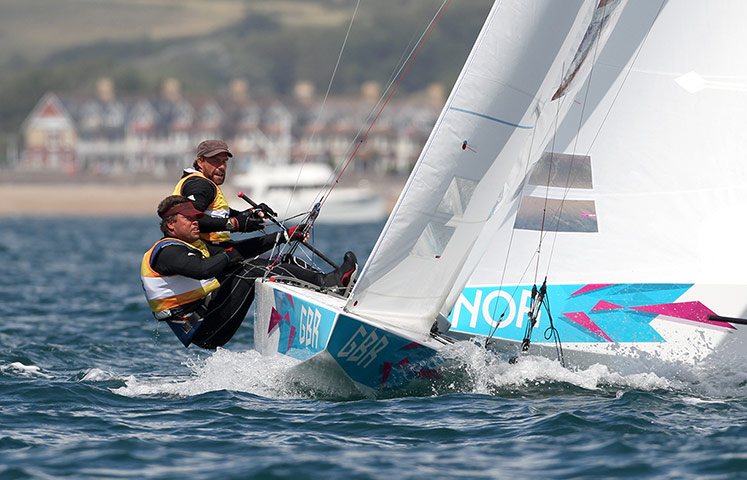 GB medals: Iain Percy and Andrew Simpson took the silver medal in the men's Star class