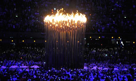London 2012 opening ceremony flame