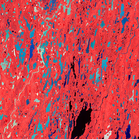Satellite Eye on Earth: Canadian Land of Lakes