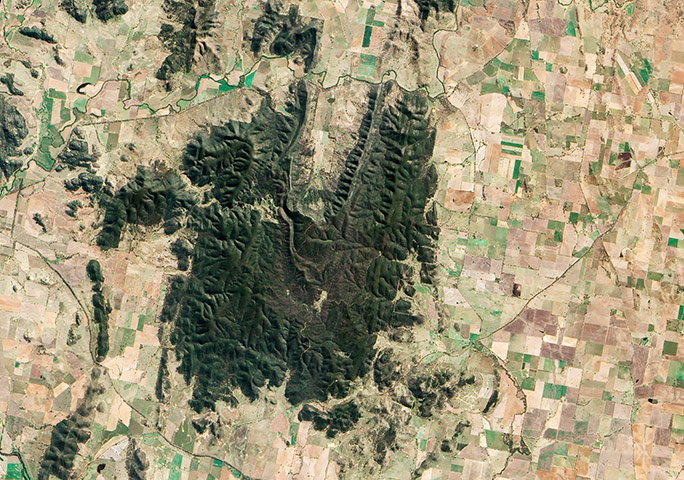 Satellite Eye on Earth: Nangar National Park, Australia