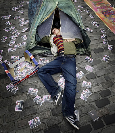 Edinburgh festival: A performer from Tranquillity Serenity Calm