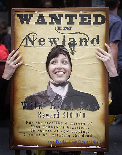 Edinburgh festival: Heather Brodorick is a living poster publicising Newland The Musical