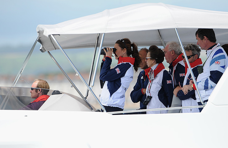 wills and kate olympics: royals watch the sailing