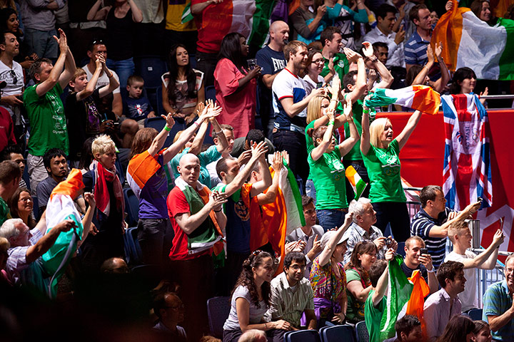 Women's boxing: Irish fans