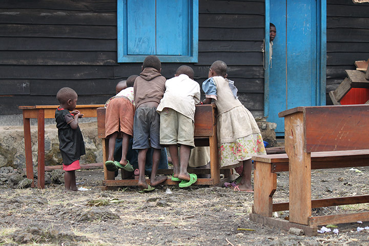 Refugees from North Kivu: in Kibati due to fighting between FARDC and M23 in DRC 